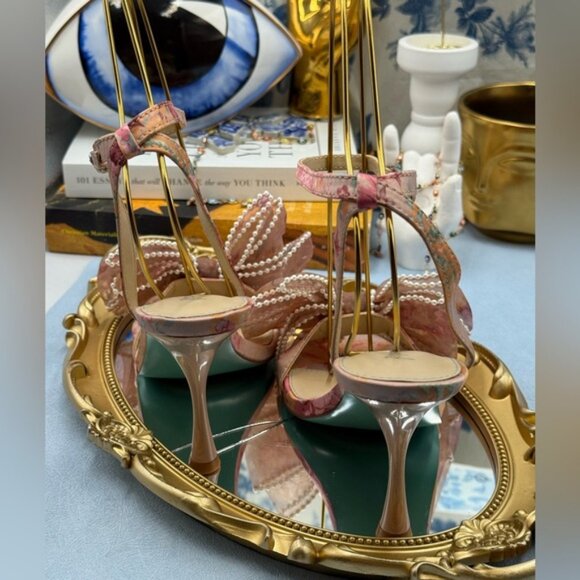 🆕 BETSEY JOHNSON 🧿 NWOB Fawn Slingback Sandal, Pink Floral - Sz US 7.5 - Picture 11 of 15